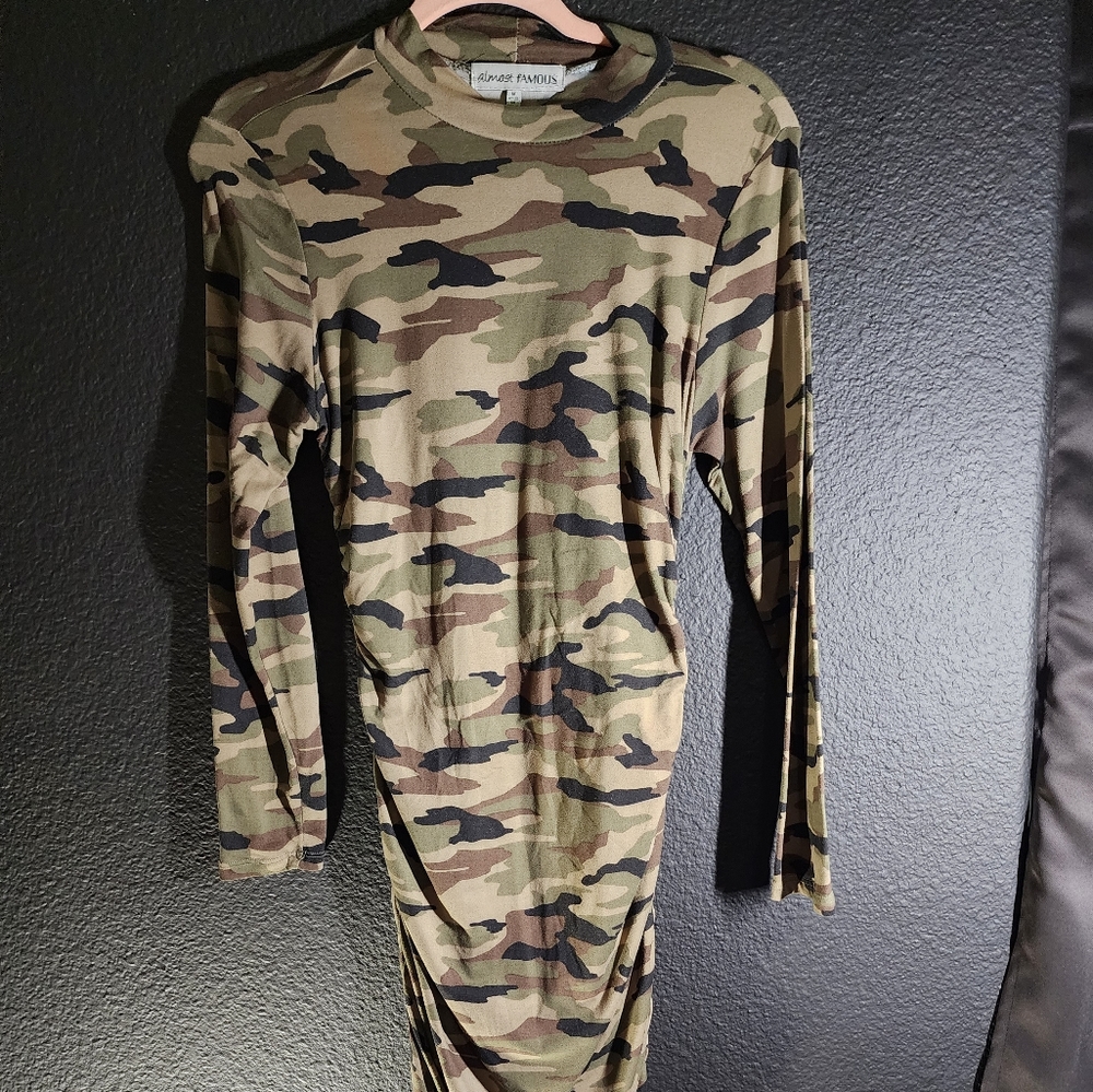 Almost Famous Camou Dress
